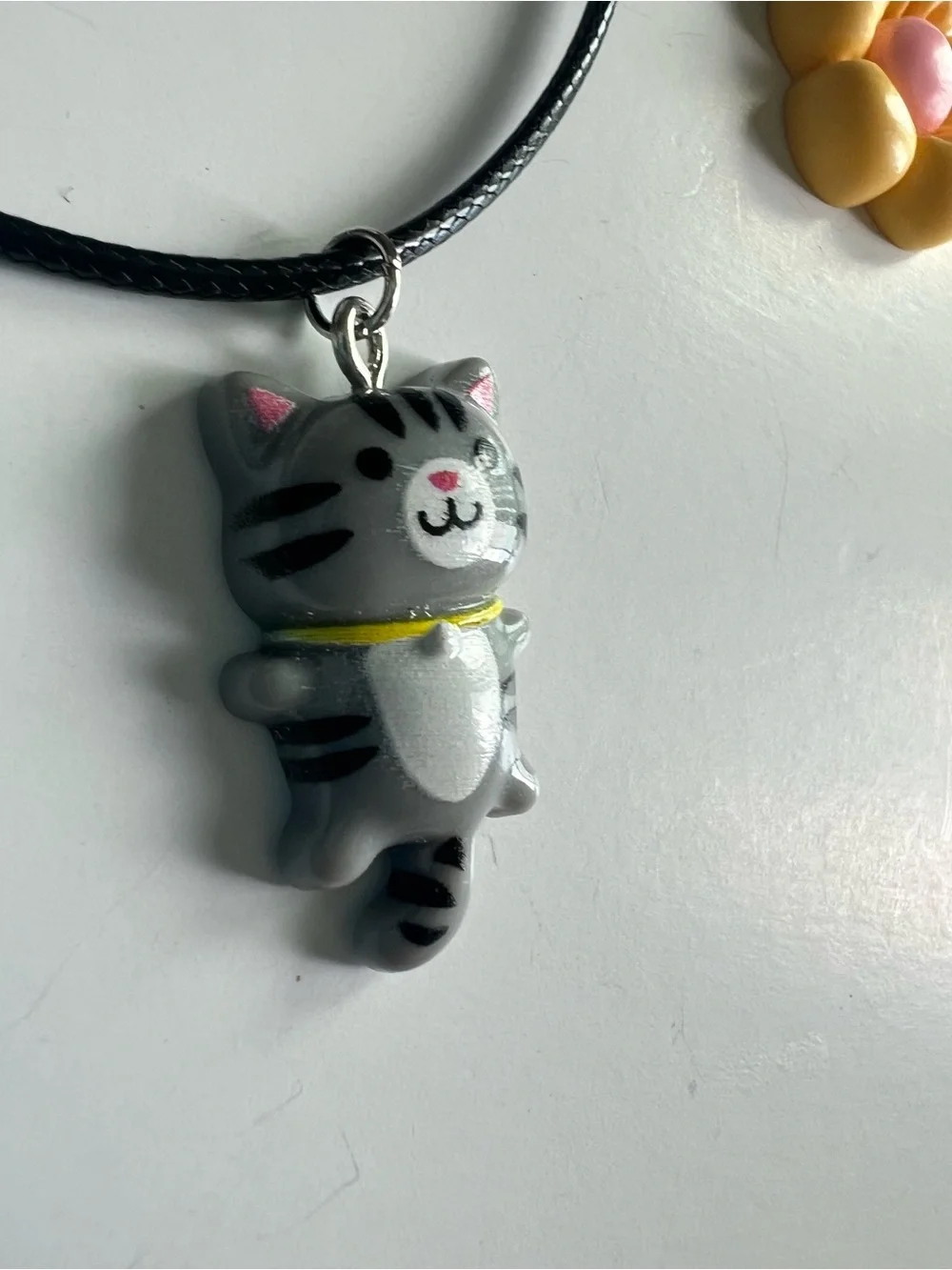 3 Kids Friendship Charm Necklace Set – Cat, Flower & Gummy Bear / stocking gift